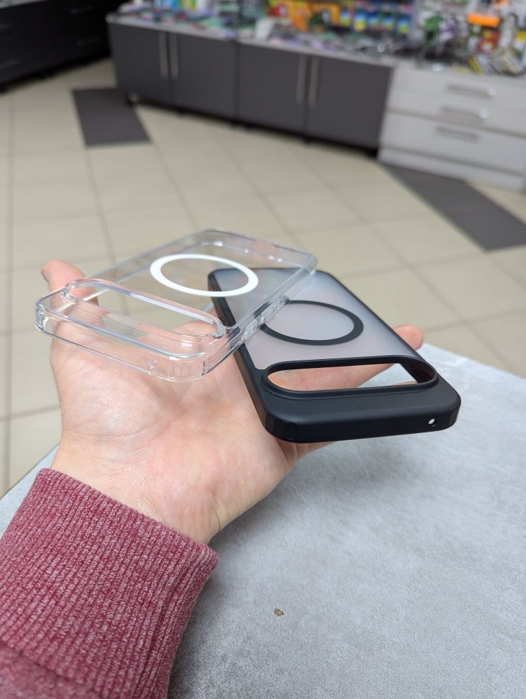 Google Pixel 9 Pro XL Прозорий/Матовий чохол MagSafe Протиударний чехо