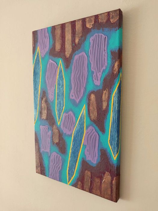 Obraz akrylowy 25x40 cm "Odłamki nadziei w oceanie zwątpienia"