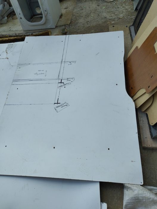 Обшивка грузового,салона,карты,ДВП,обивка,фанера,шаблон, Рено Мастер