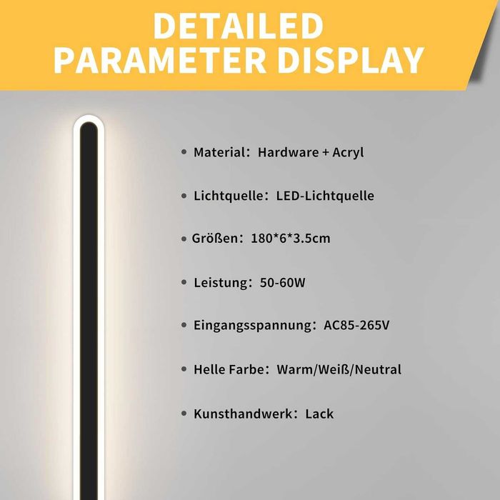 Nowa lampa zewnętrzna 150cm /MIKERU /oświetlenie ścienne / IP65 !K393!