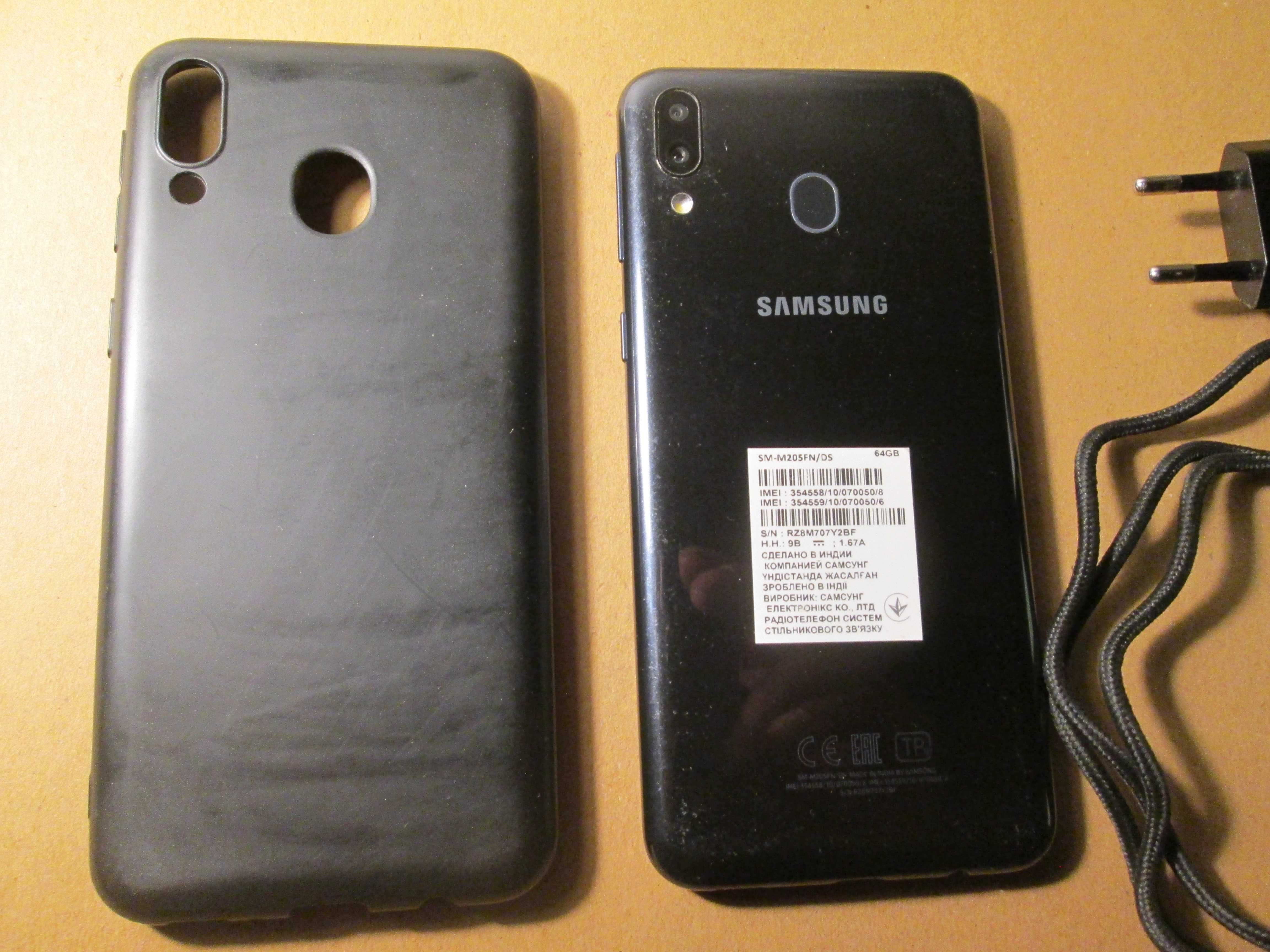 Смартфон Samsung Galaxy M20 4/64GB, дві SIM-картки, не новий, робочий