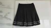 Czarno-biała rozkloszowana spódnica midi - Reserved, rozmiar 38