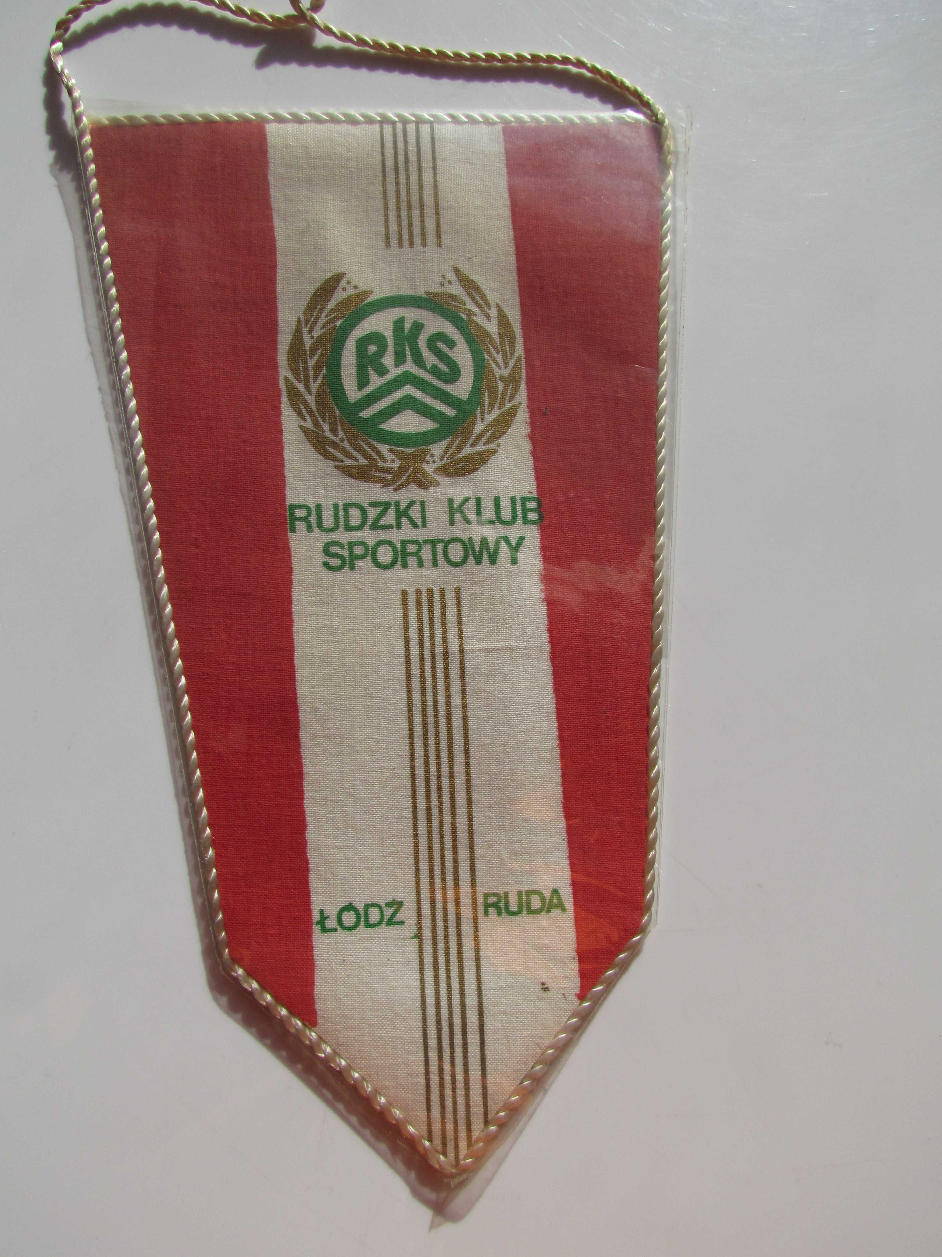 Proporczyk RKS Rudzki Klub Sportowy Łódź Ruda Lekka Atletyka 1987