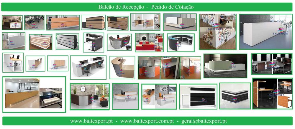 Balcao Recepcao Curvo Atendimento Publico Material Rececao Novo