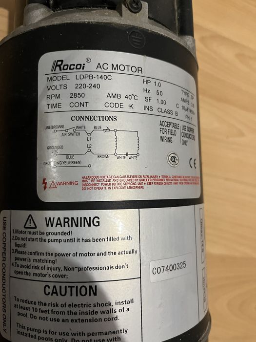 Гідромасажний насос ROCOI LDPB 140C