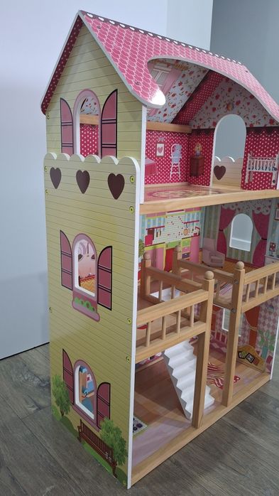 Domek dla lalek drewniany duży