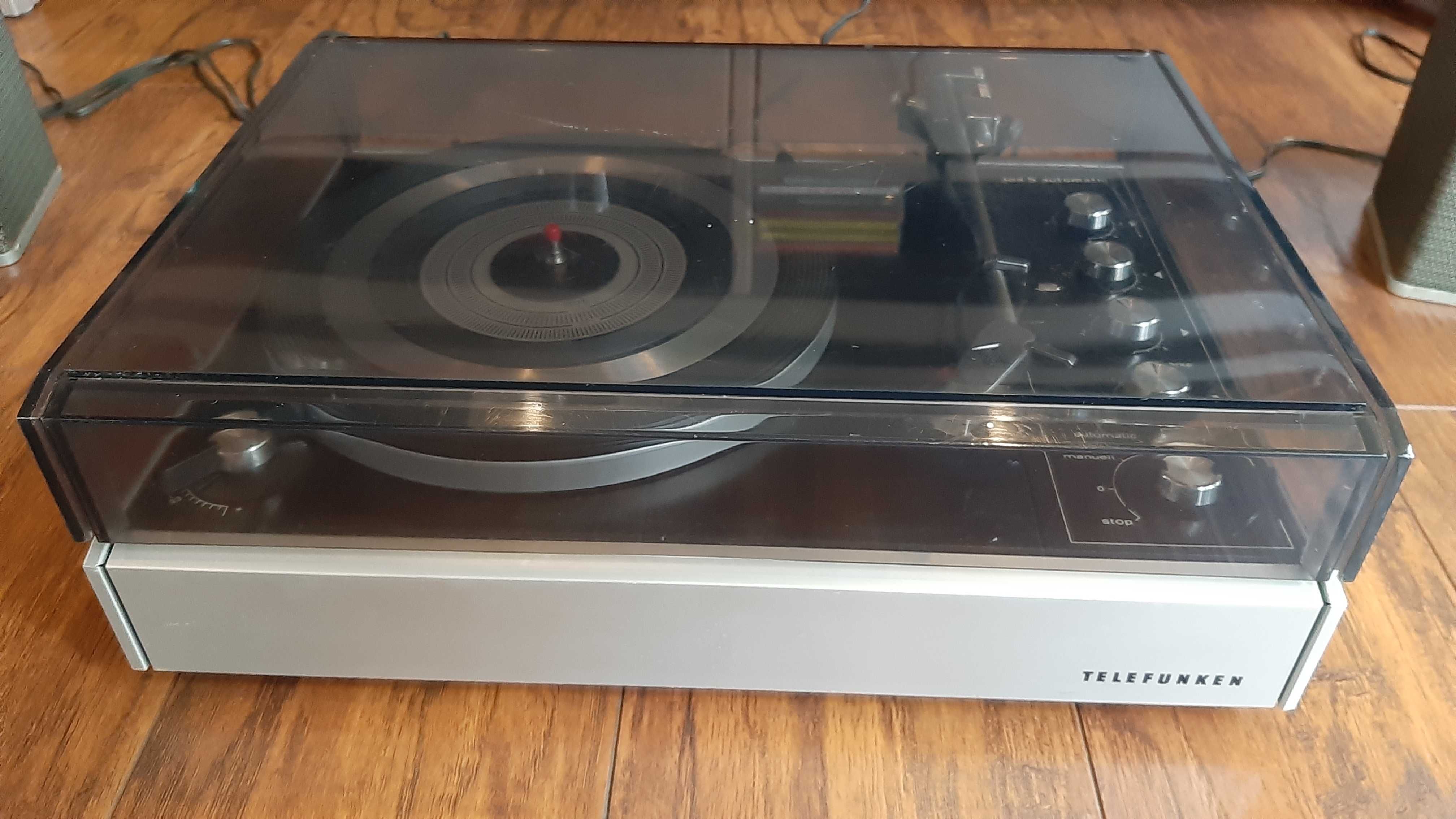 Gramofon Telefunken 304 S ze wzmacniaczem, Vintage, Unikat!