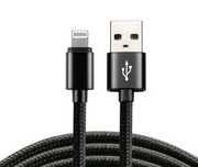 Kabel przewód zasilający iPhone USB-Lightning CZARNY