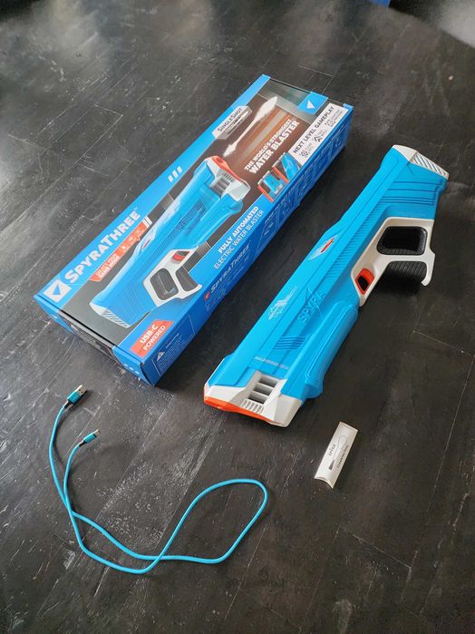 Pistola de Água Eletrónica Spyra Three (3) – Azul