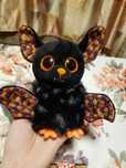 TY Beanie Boos глазастик летучая мышь пушистая 15 см Halloween