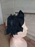 Headdress czarny,  opaska lolita alternative