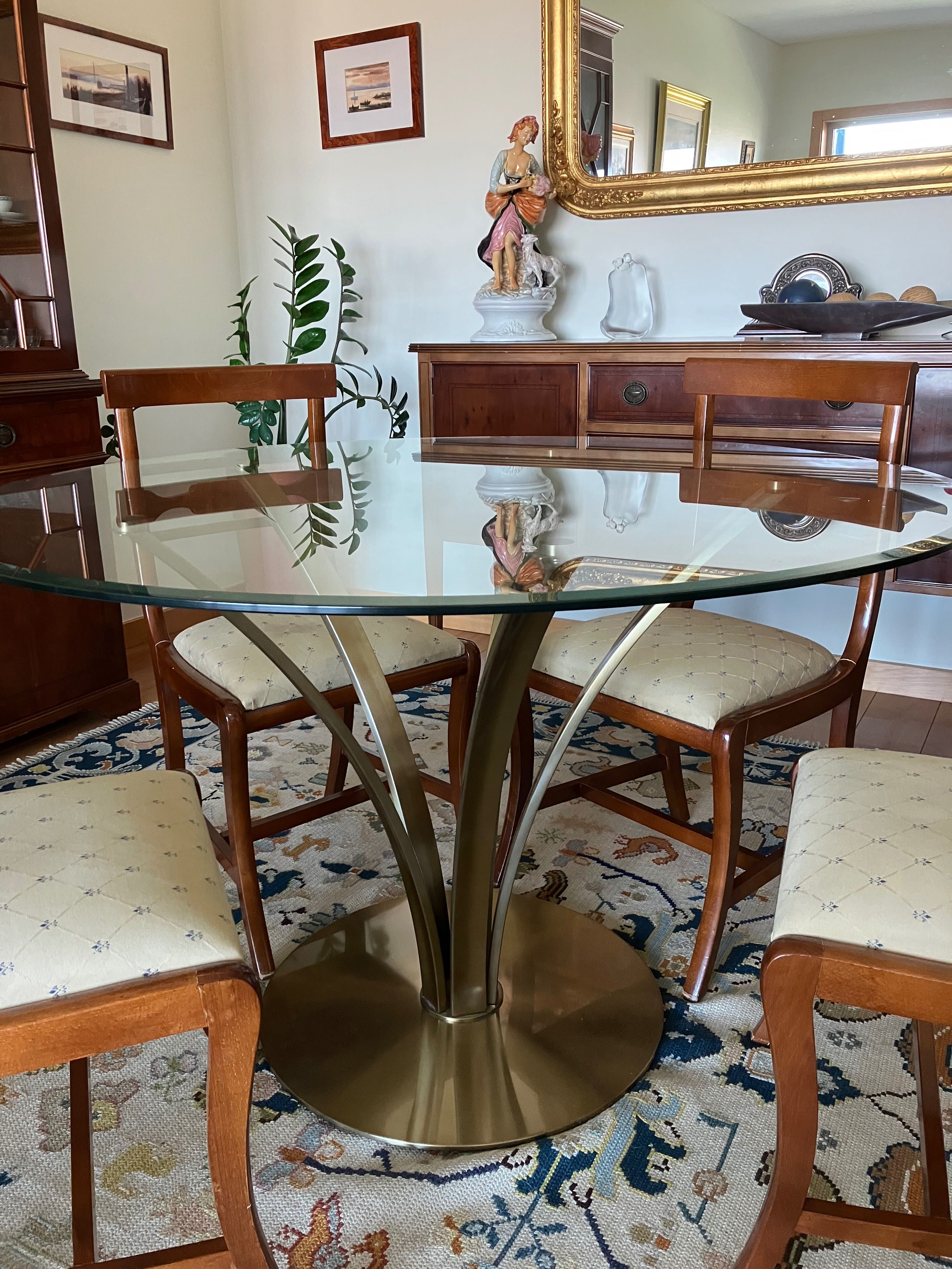 Mesa de jantar em vidro (El Corte Inglês)