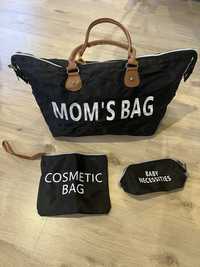 Nowa torba Mams Bag czarna dla mamy i dziecka
