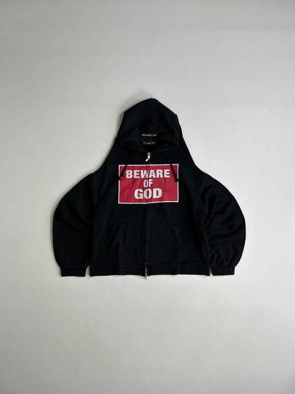 Project Grailz GR  zip up чорна зіпка зипка черная худи кофта худі S M