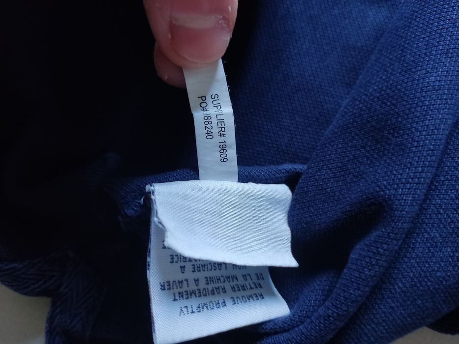 Granatowa koszulka polo Ralph Lauren Chief Keef retro y2k swag XL