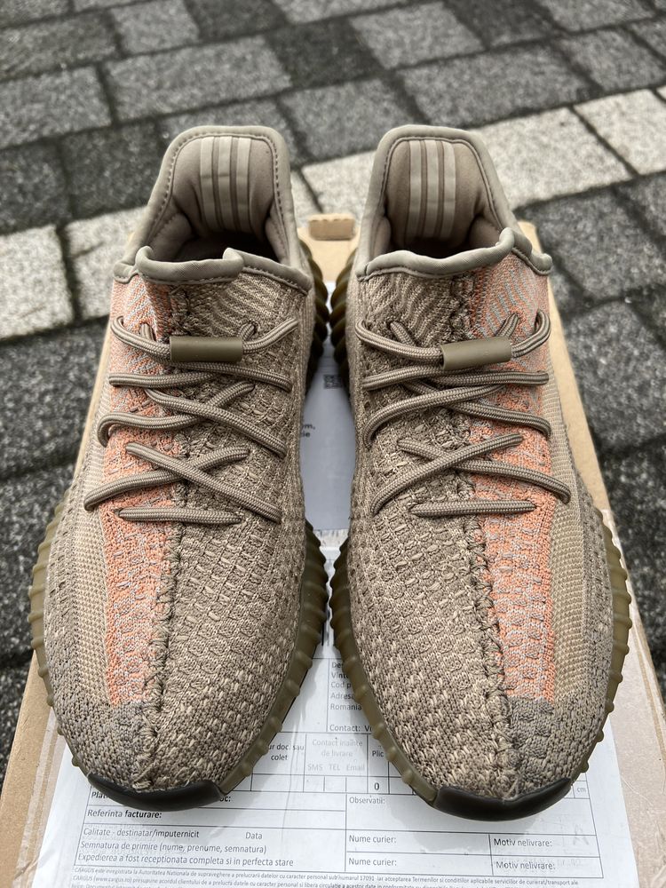 Adidas Yeezy Boost 350 V2 Sand Taupe sneakersy niskie brązowe 42