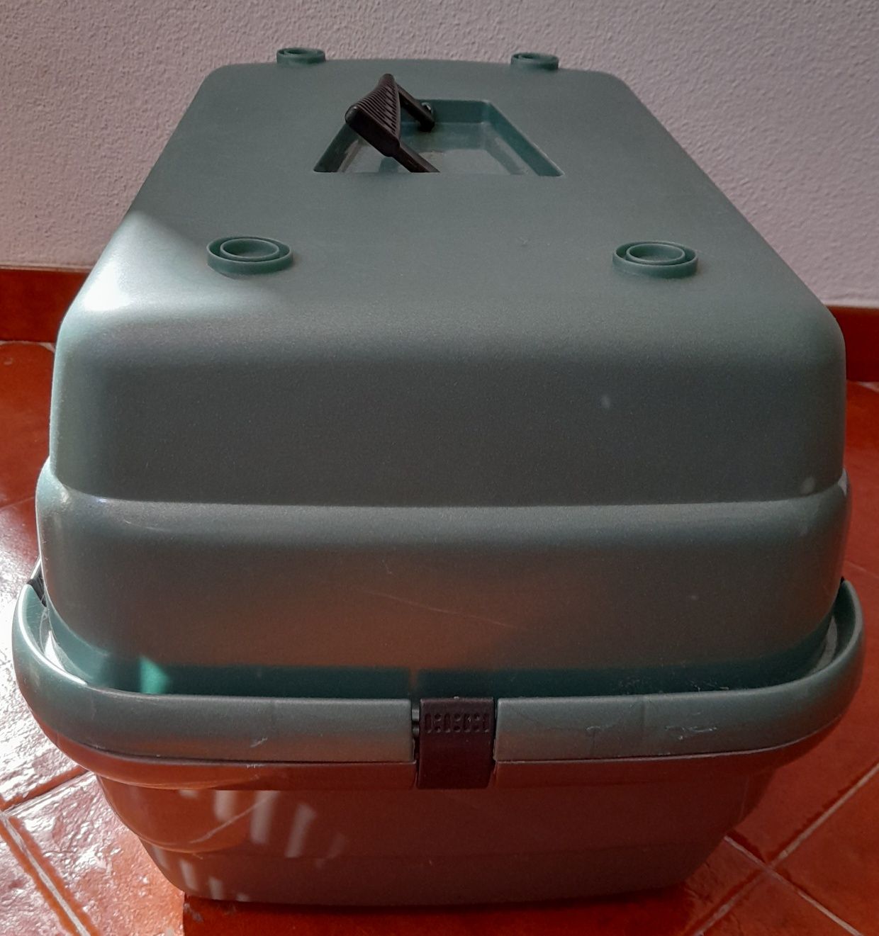 Transportadora de animais verde - Tam 3