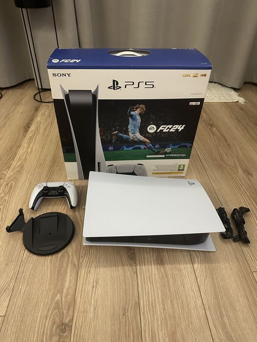 PS5 825GB Z NAPĘDEM + 3 gry stan idealny