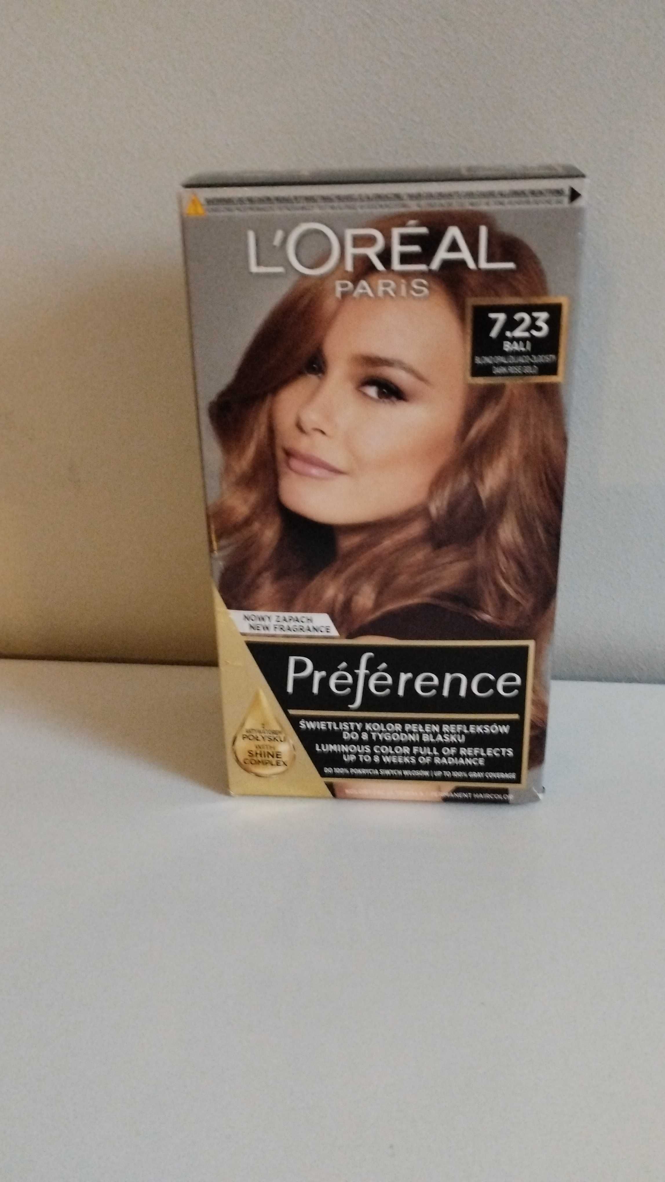 Sprzedam farbę do włosów Loreal  7.23 blond opalizująco-złocisty