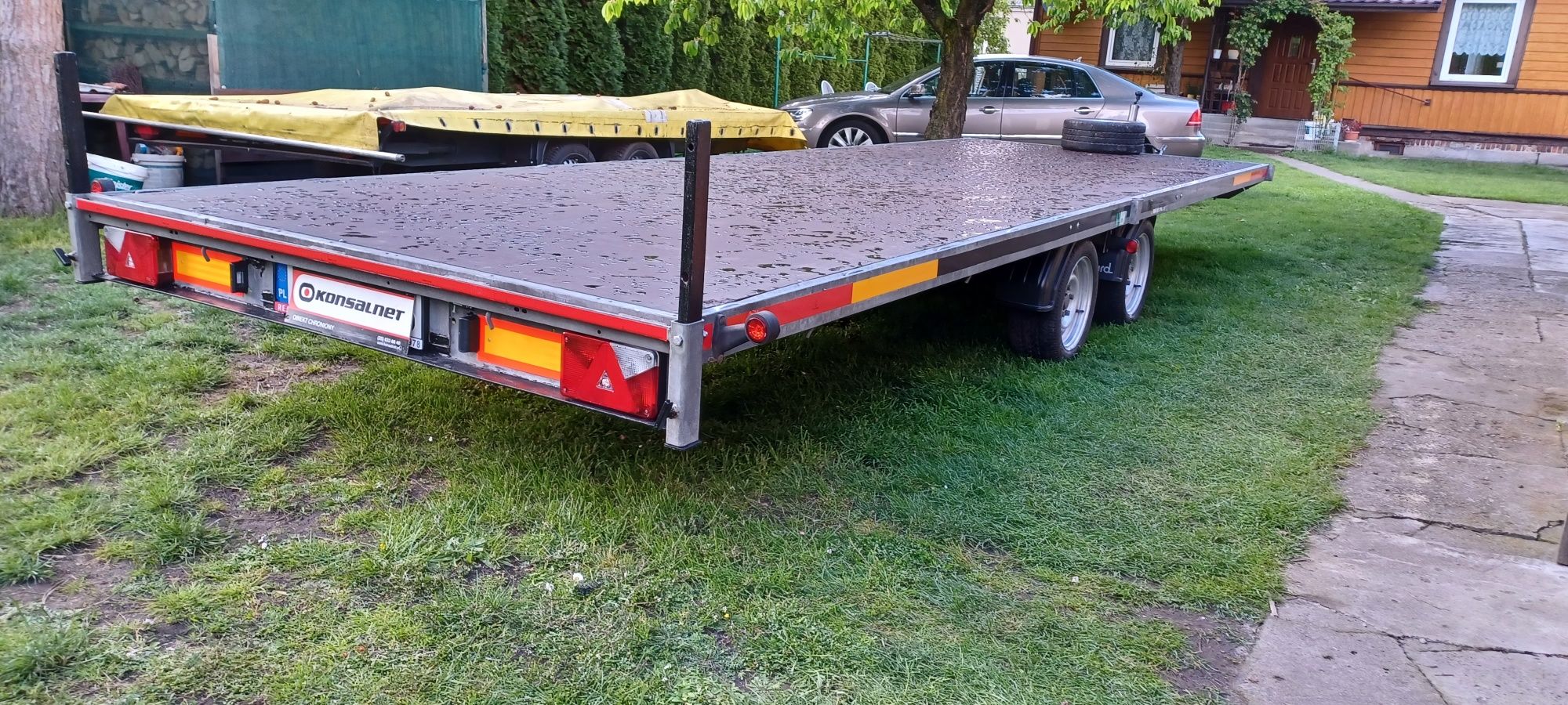 J.Nowa Duża Mocna Przyczepa Platforma "EDUARD"6,05/2,00m DMC 3500KG