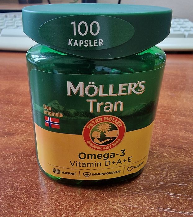 Норвезький риб'ячий жир у капсулах Möller's Tran (100 шт.)