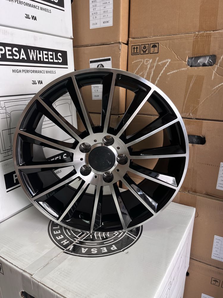 Jantes 17” 5x112 Novas Estilo Turbine Compativeis Mercedes AMG