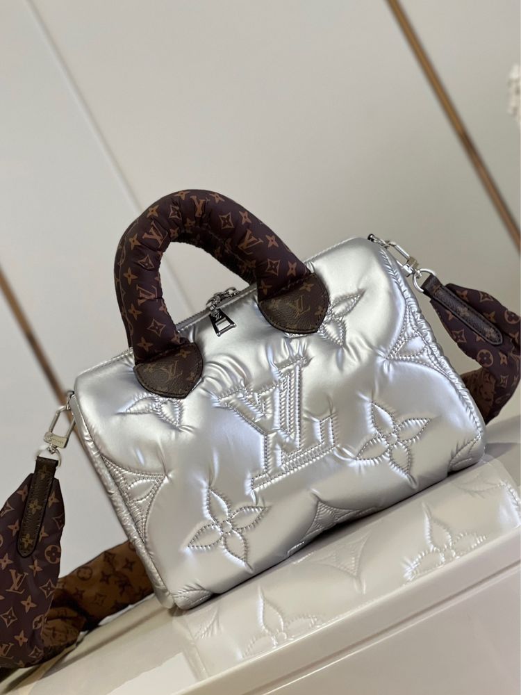 Torebka Louis Vuitton LV Srebrna/Brązowa