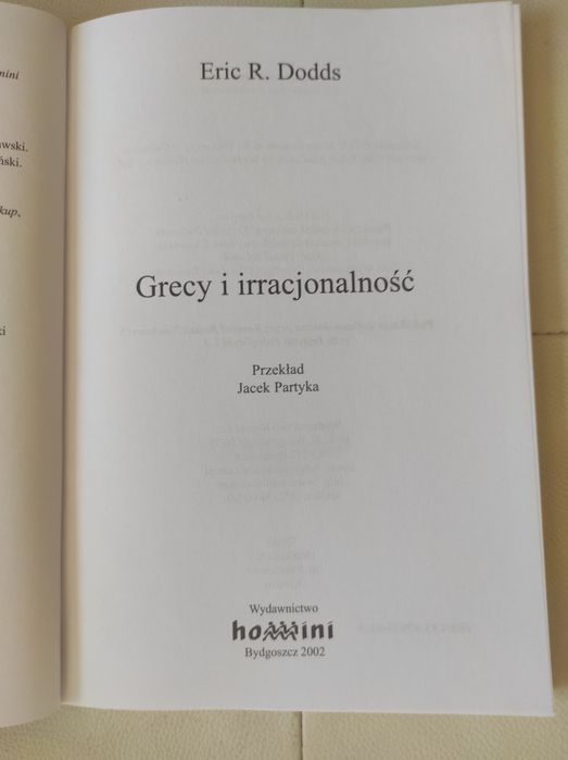 Dodds Grecy i racjonalność