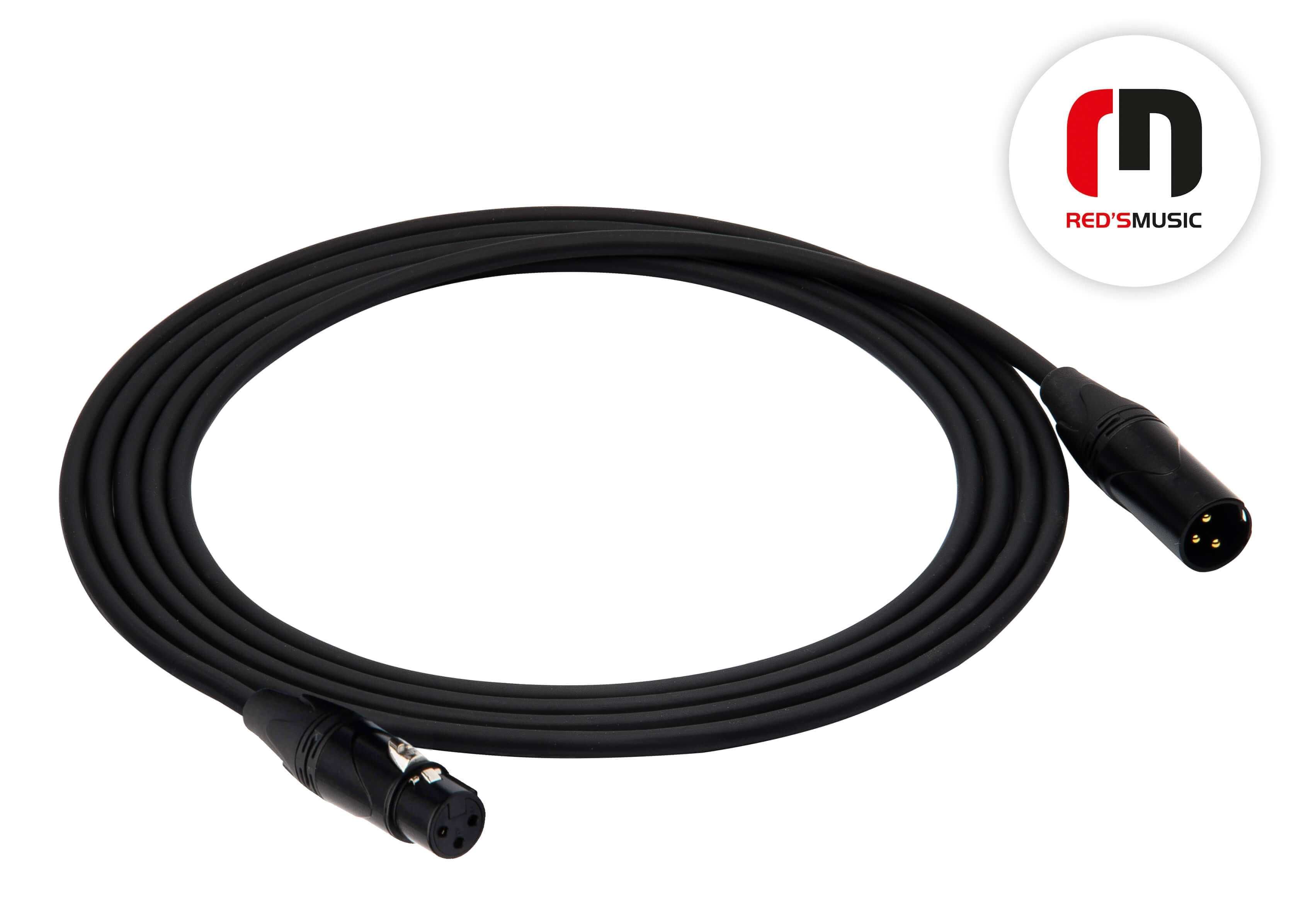 Kabel mikrofonowy 2m XLR - XLR Reds Music