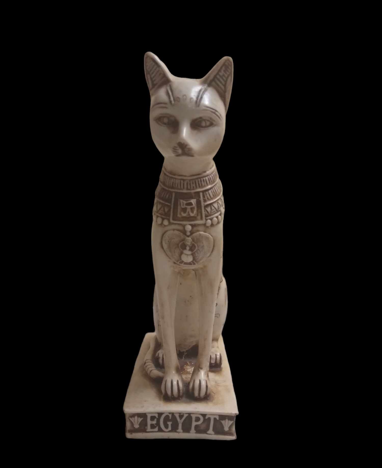 Kot Bastet Egipska figurka kamienna ciezka 23 cm wysoka