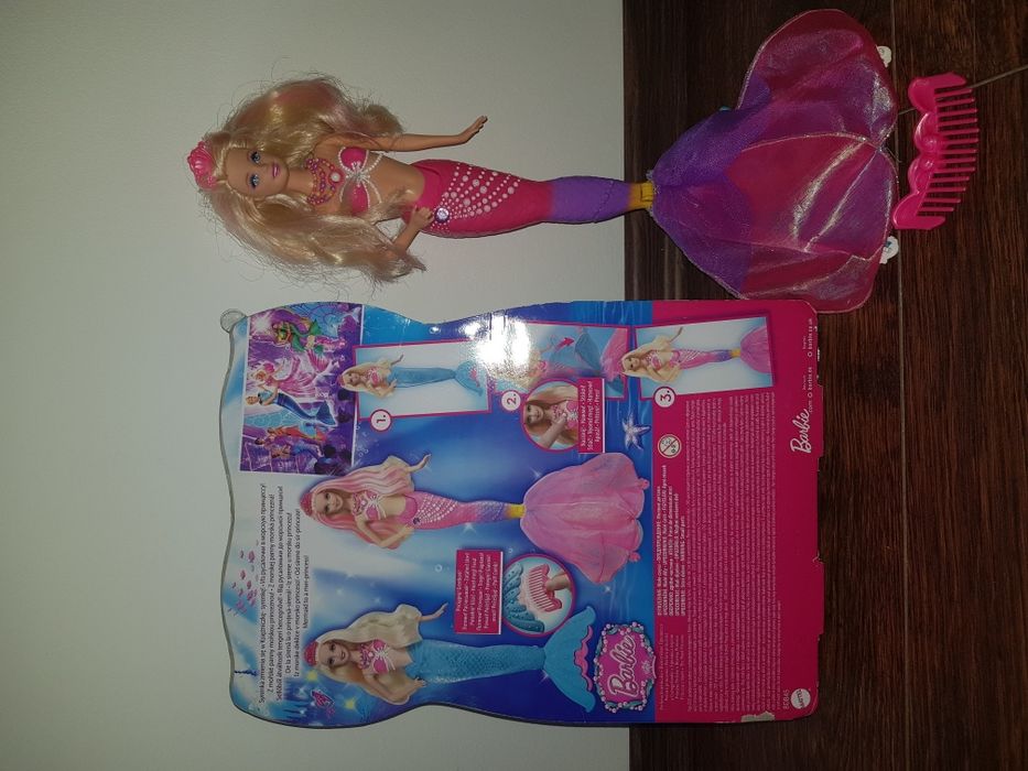 Lalka Barbie syrenka Mantel Arielka