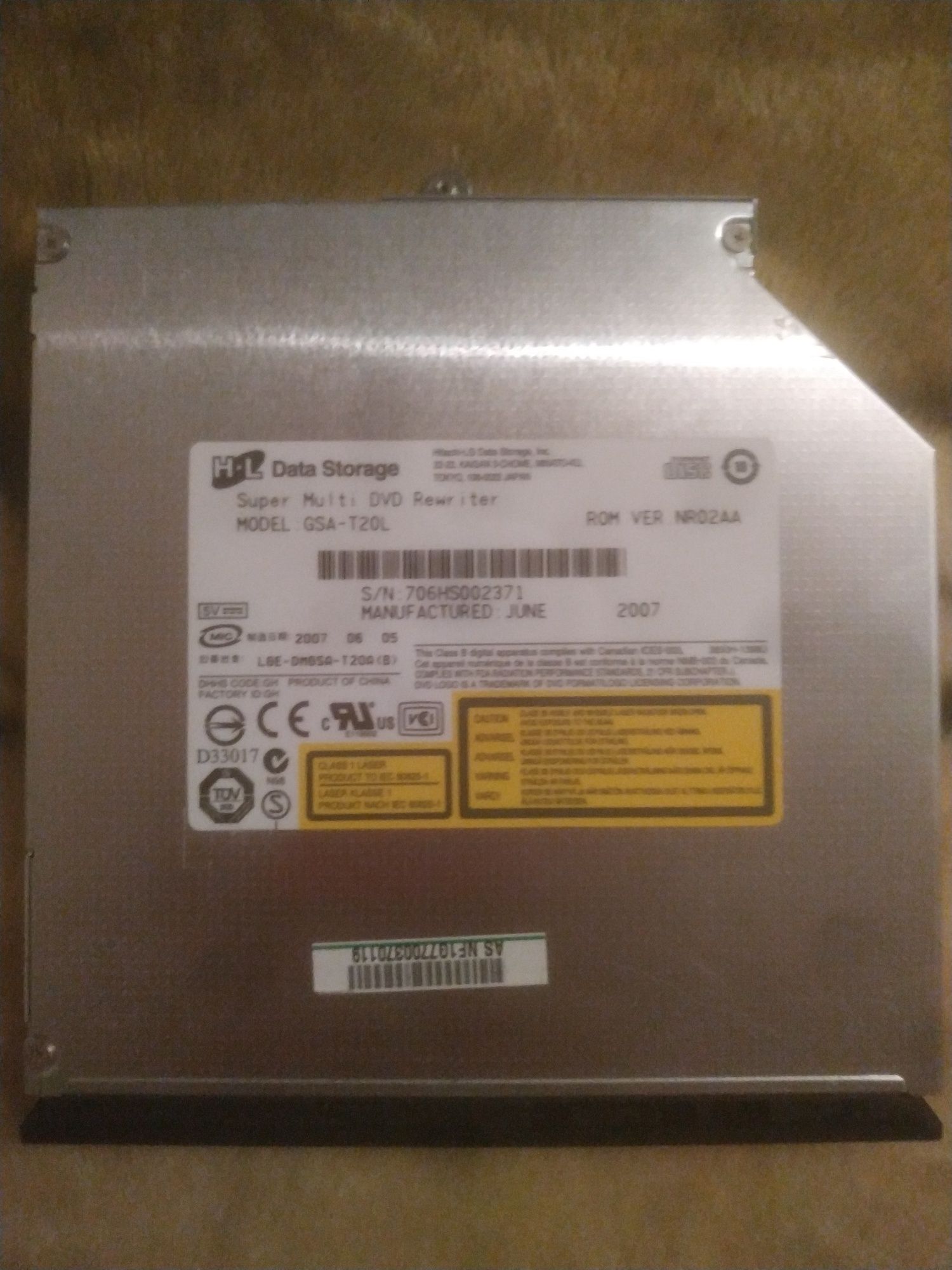 /DVD привід для ноутбука Asus X61SL-6X038C, LGE-DMGSA-T52D, Б/В