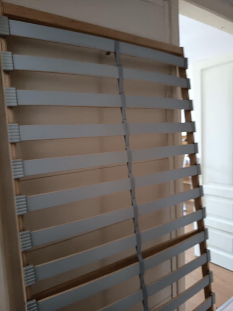 Rama łóżka meldal ikea ze stelażem