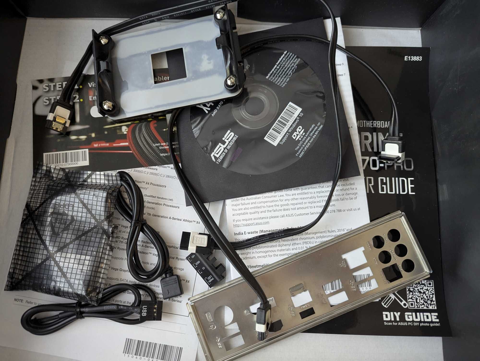 Zestaw PC Gaming Asus X470-Pro AMD Ryzen 7 3700X WD Black M2 500 Win7