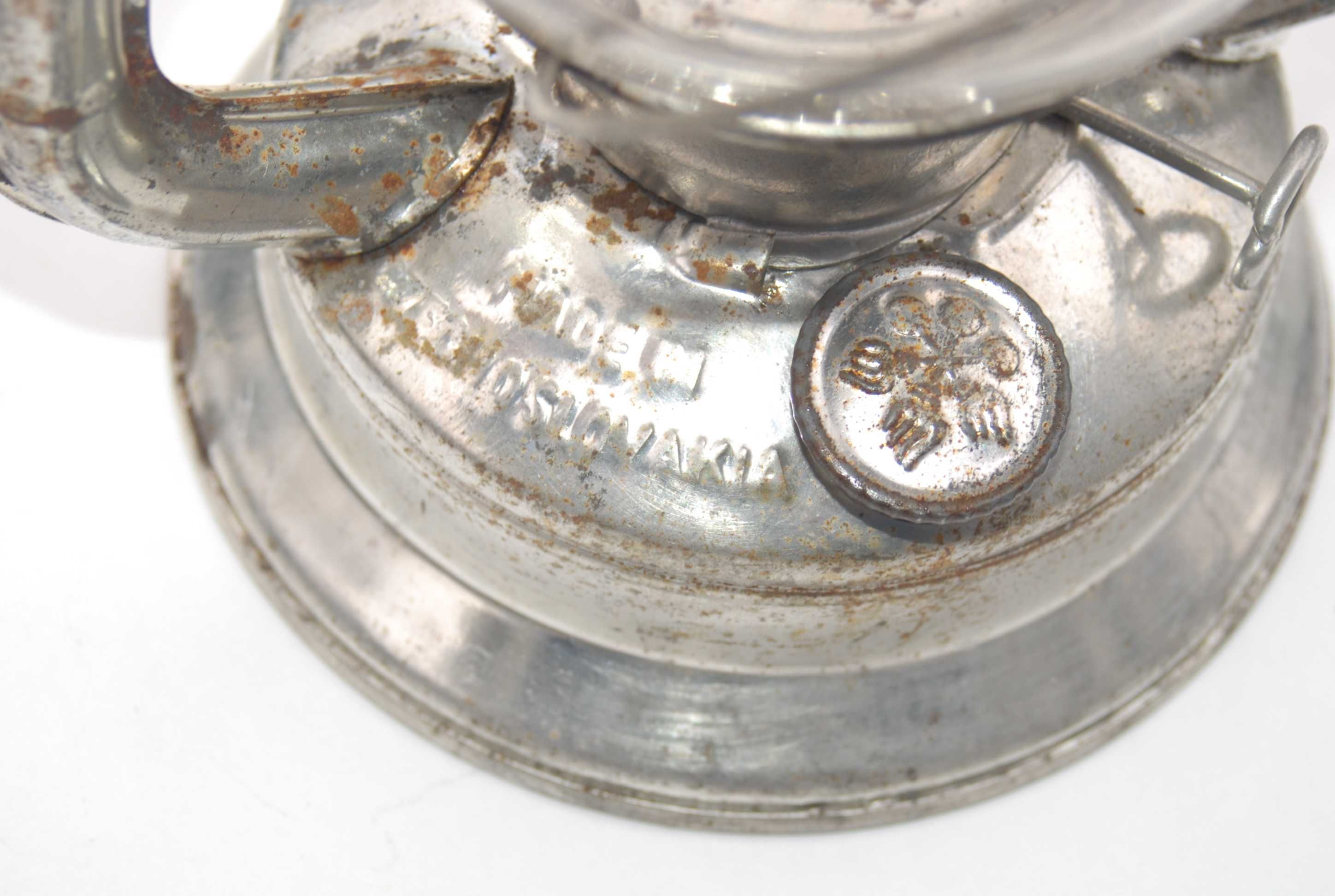 Stara duża lampa naftowa meva 865 Czechosłowacja 50/60 lata unikat