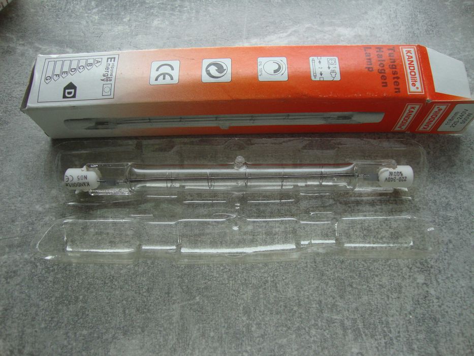 Żarnik halogen lampa żarówka J118 mm 500 W 220-240 V.