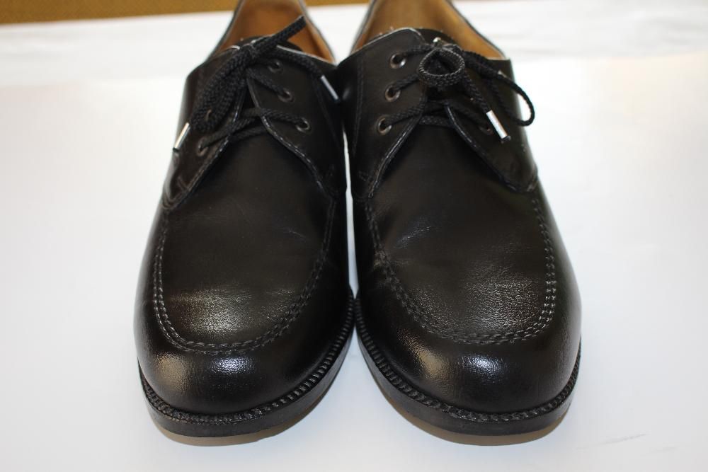 Buty męskie, skórzane, czarne, wizytowe, do garnituru. Rozm. 42