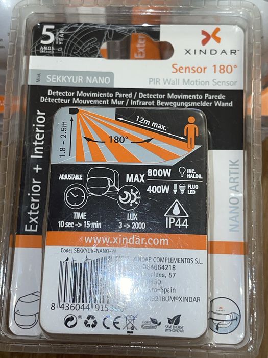 3 Mini detector de movimento de parede