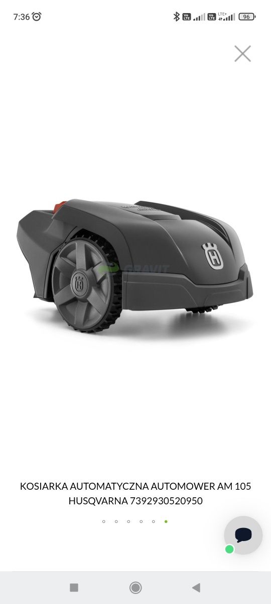 Sprzedam robota do trawy Husqvarna atomover 105