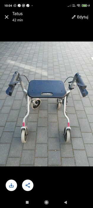 Balkonik chodzik dla osoby starszej