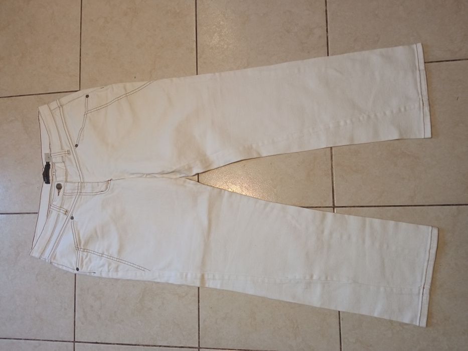 Spodnie białe jeans classic HM sieciòwka eleganckie premium