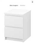 Mesa de cabeceira branca ikea usada