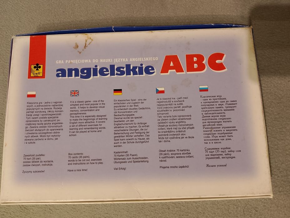 Gra pamięciowa Angielskie ABC Trefl
