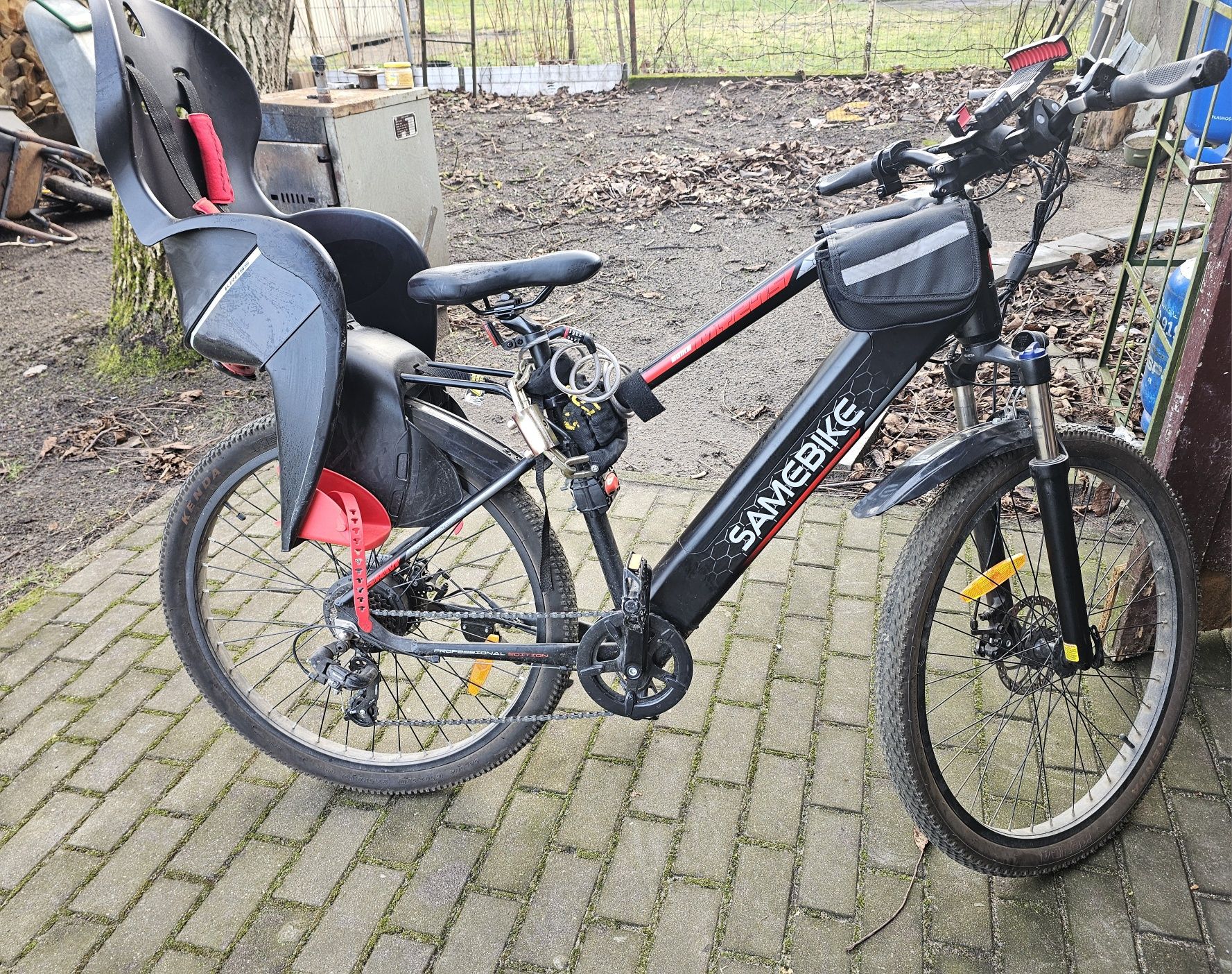 Rower elektryczny Samebike uzywany rok