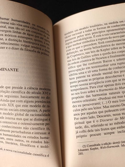 "Um Discurso Sobre as Ciências" por Boaventura de Sousa Santos