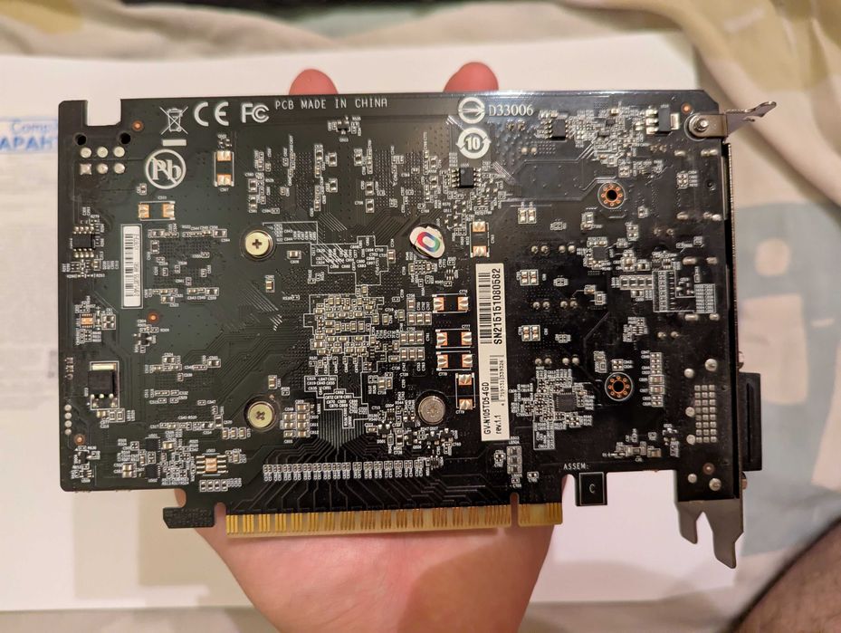 Видеокарта GTX 1050ti giganyte