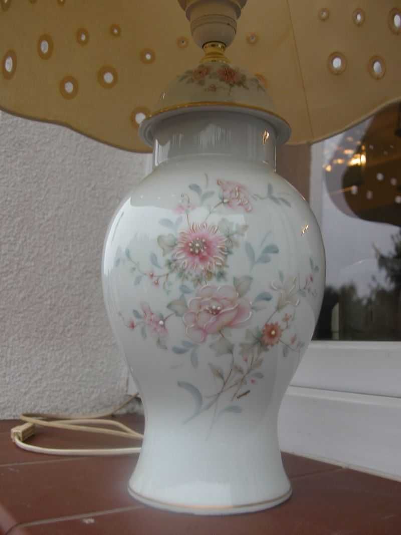 porcelana -  stara lampa / lampka limoges angelique