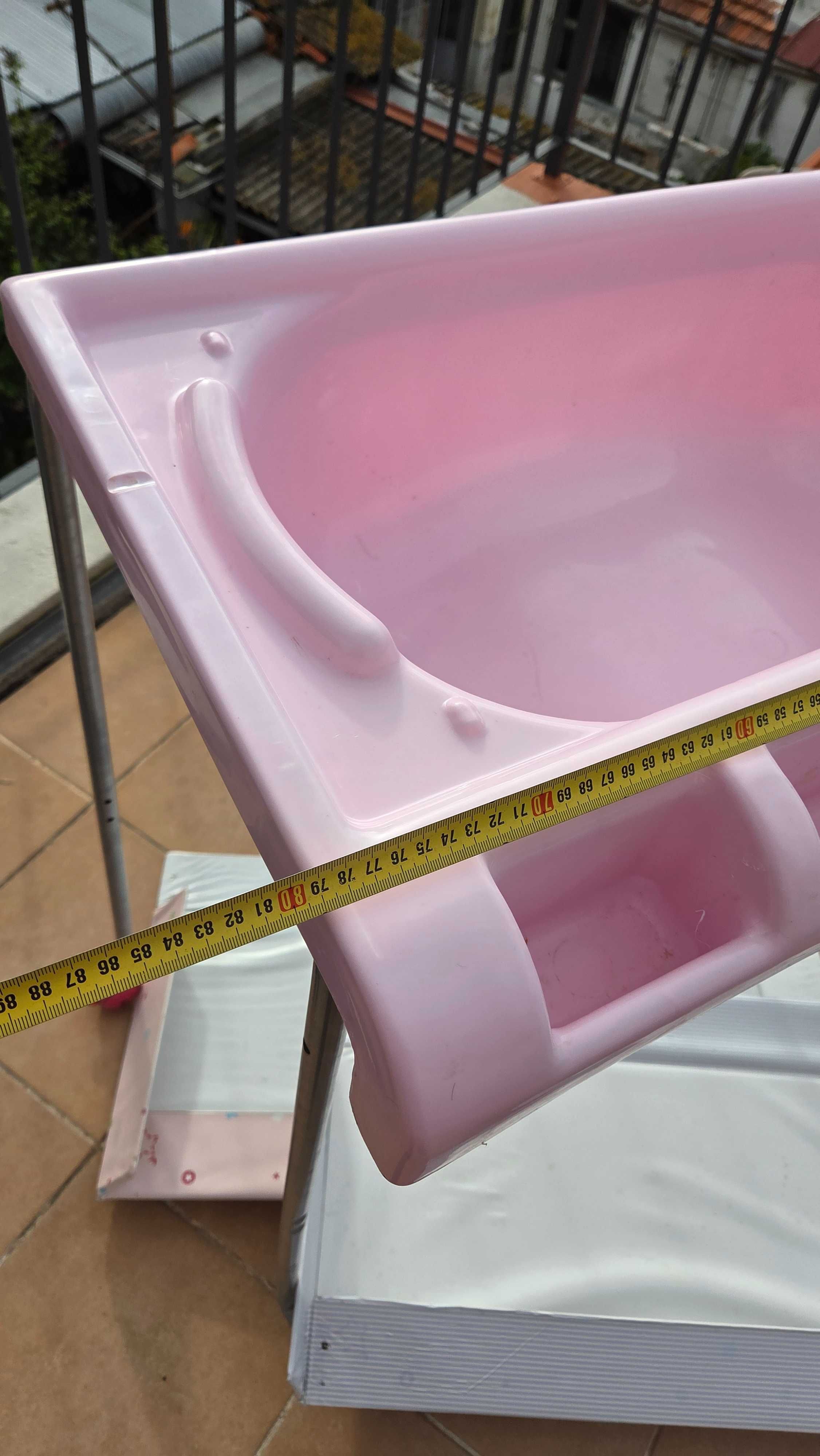 Fraldário bebé rosa