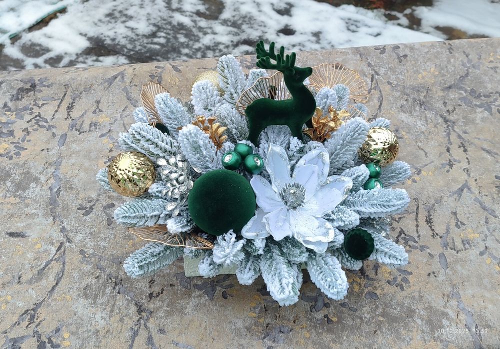 Різдво/свічник з янголом/декор/новорічний декор