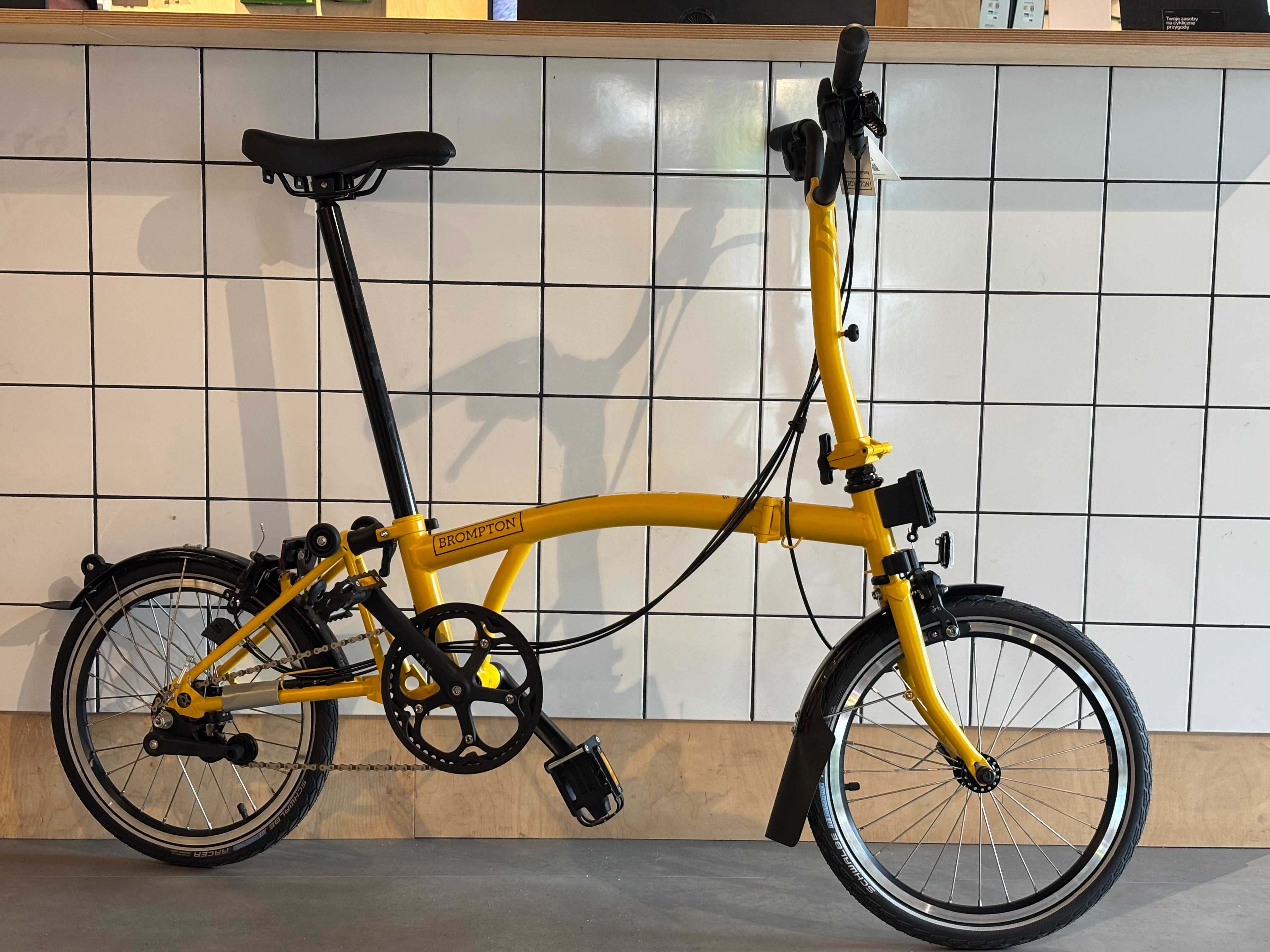 Rower składany Brompton M6L bumblebee yelow
